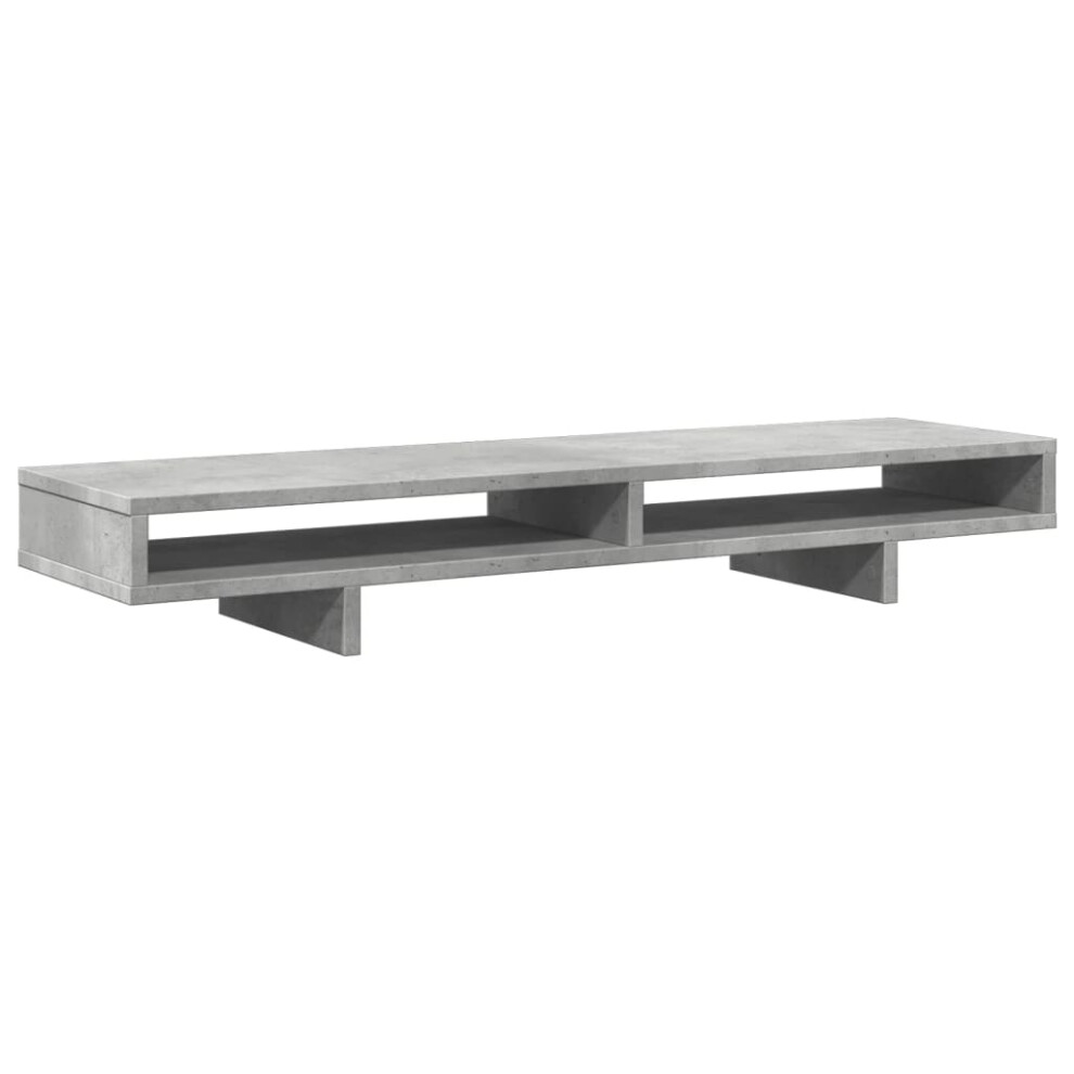 Vidaxl (Concrete ) Monitor Stand Computer Stand Display Stand Engineered Wood Grey