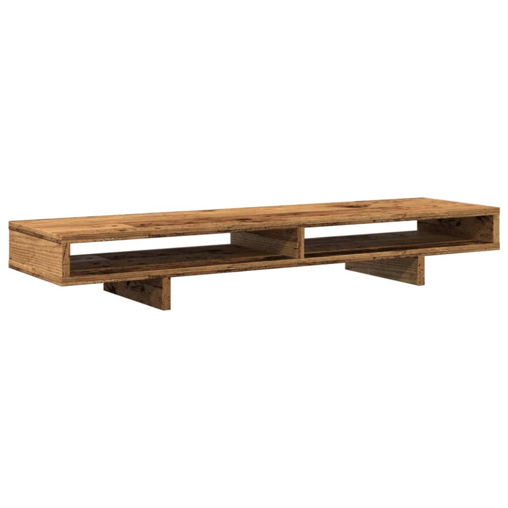 Vidaxl (Old Wood) Monitor Stand Computer Stand Display Stand Engineered Wood