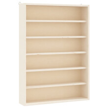 (40 x 8.5 x 55 cm) vidaXL Wall Display Cabinet with 6 Shelves Display Case Wall Display Shelf