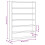 VidaXL (40 x 8.5 x 55 cm) vidaXL Wall Display Cabinet with 6 Shelves Display Case Wall Display Shelf 4