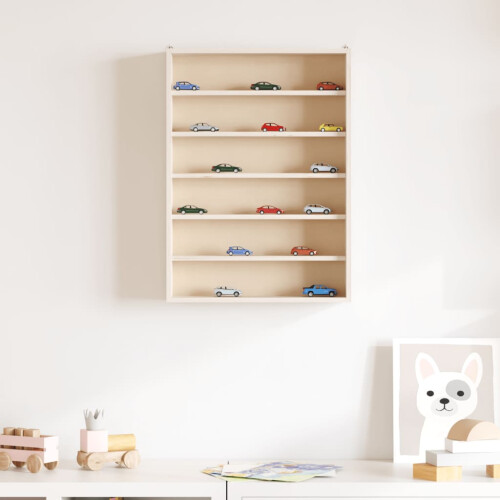 VidaXL (40 x 8.5 x 55 cm) vidaXL Wall Display Cabinet with 6 Shelves Display Case Wall Display Shelf 2