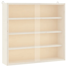 (40 x 8.5 x 37 cm) vidaXL Wall Display Cabinet with Doors Display Case Wall Display Shelf Unit