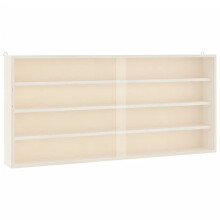 (80 x 8.5 x 37 cm) vidaXL Wall Display Cabinet with Doors Display Case Wall Display Shelf Unit