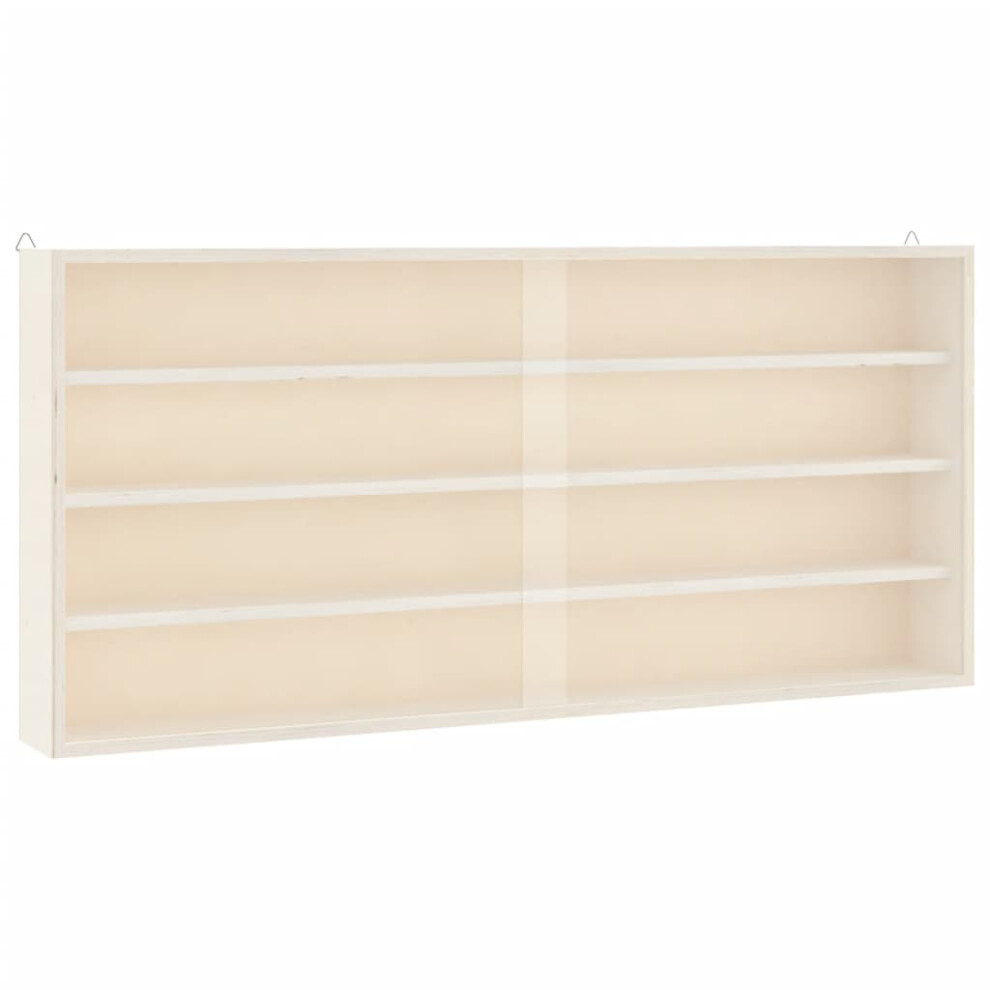 Vidaxl (80 X 8.5 X 37 Cm) Wall Display Cabinet With Doors Display Case Wall Display Shelf Unit