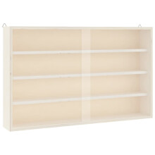 (60 x 8.5 x 37 cm) vidaXL Wall Display Cabinet with Doors Display Case Wall Display Shelf Unit