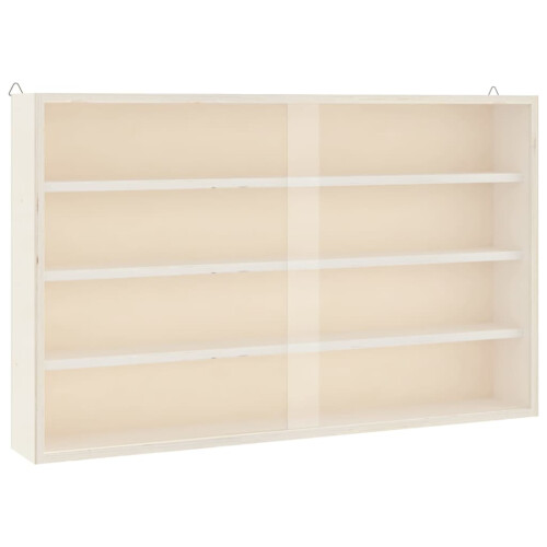 VidaXL (60 x 8.5 x 37 cm) vidaXL Wall Display Cabinet with Doors Display Case Wall Display Shelf Unit