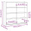 VidaXL (40 x 8.5 x 37 cm) vidaXL Wall Display Cabinet with Doors Display Case Wall Display Shelf Unit 10