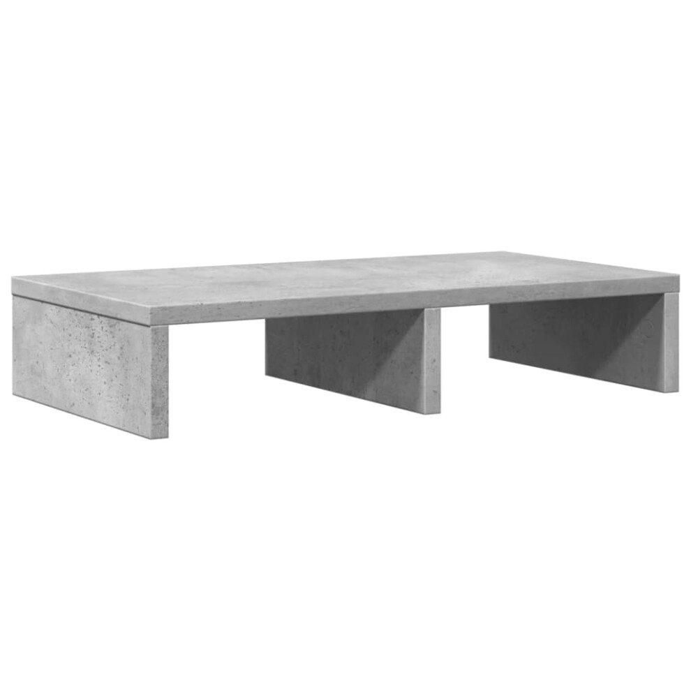 (concrete grey, 50 x 27 x 10 cm) vidaXL Monitor Stand Riser Computer Stand Office Display Stand Engineered Wood