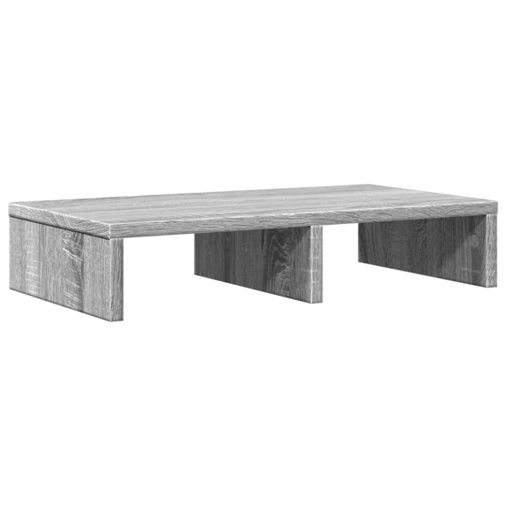 (grey sonoma, 50 x 27 x 10 cm) vidaXL Monitor Stand Riser Computer Stand Office Display Stand Engineered Wood