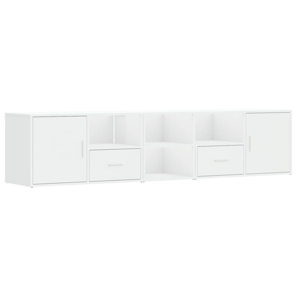 (white) vidaXL Corner Cabinet Corner Shelf Unit Bookcase Book Shelf Engineered Wood