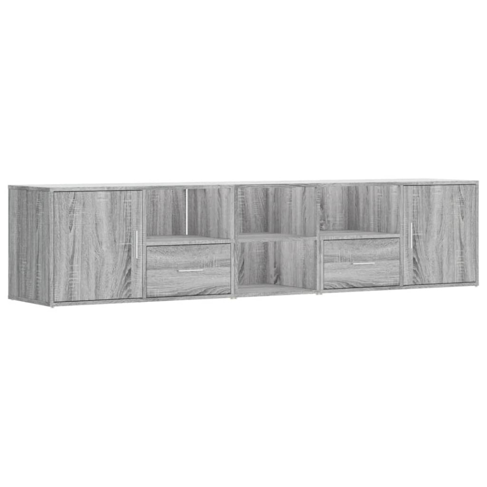 (grey sonoma) vidaXL Corner Cabinet Corner Shelf Unit Bookcase Book Shelf Engineered Wood