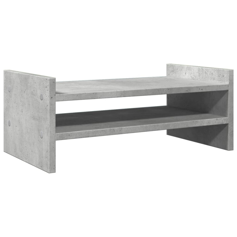 Vidaxl (Concrete ) Monitor Stand Computer Stand Display Stand Engineered Wood Grey