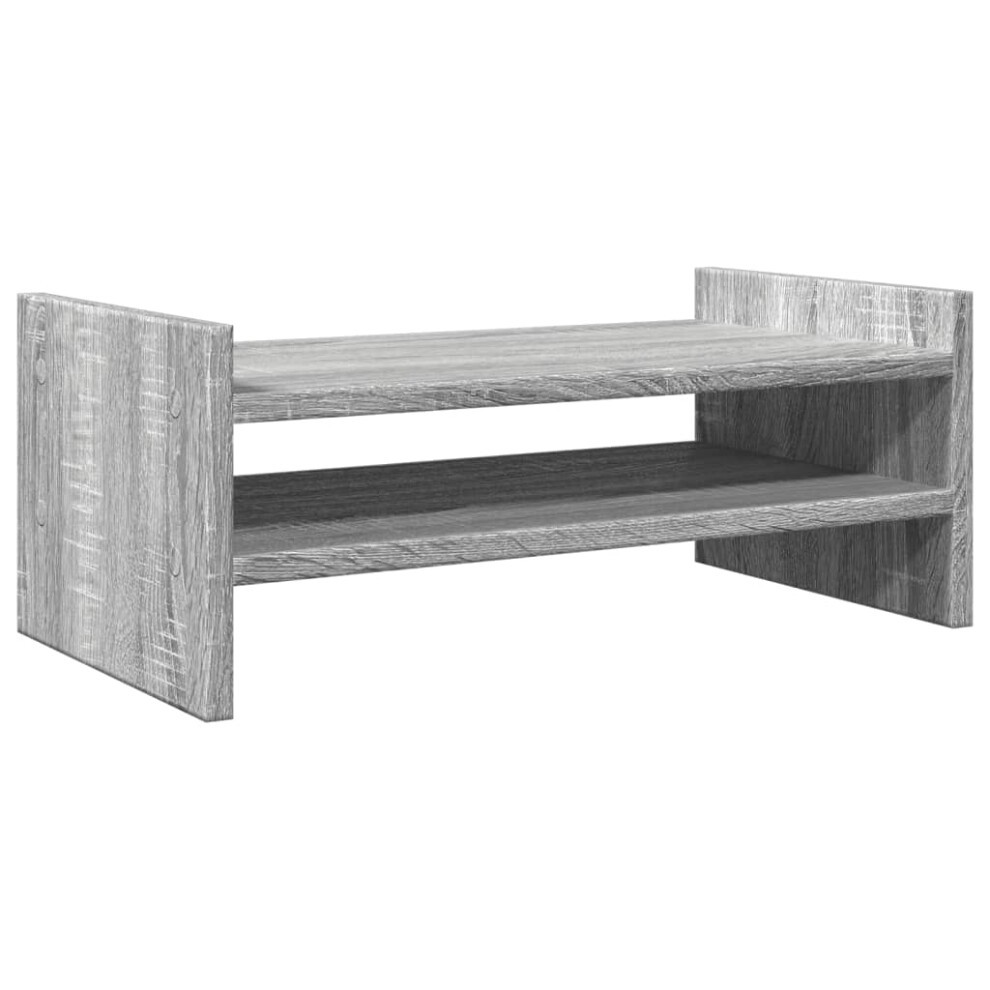 (grey sonoma) vidaXL Monitor Stand Computer Stand Display Stand Engineered Wood