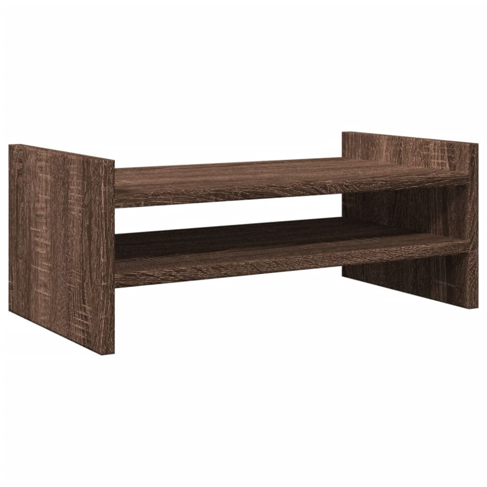 (brown oak) vidaXL Monitor Stand Computer Stand Display Stand Engineered Wood