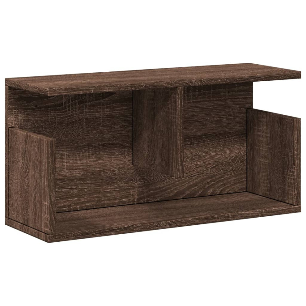 (brown oak) vidaXL Wall Cabinet Bathroom Wall Hanging Cabinet Engineered Wood