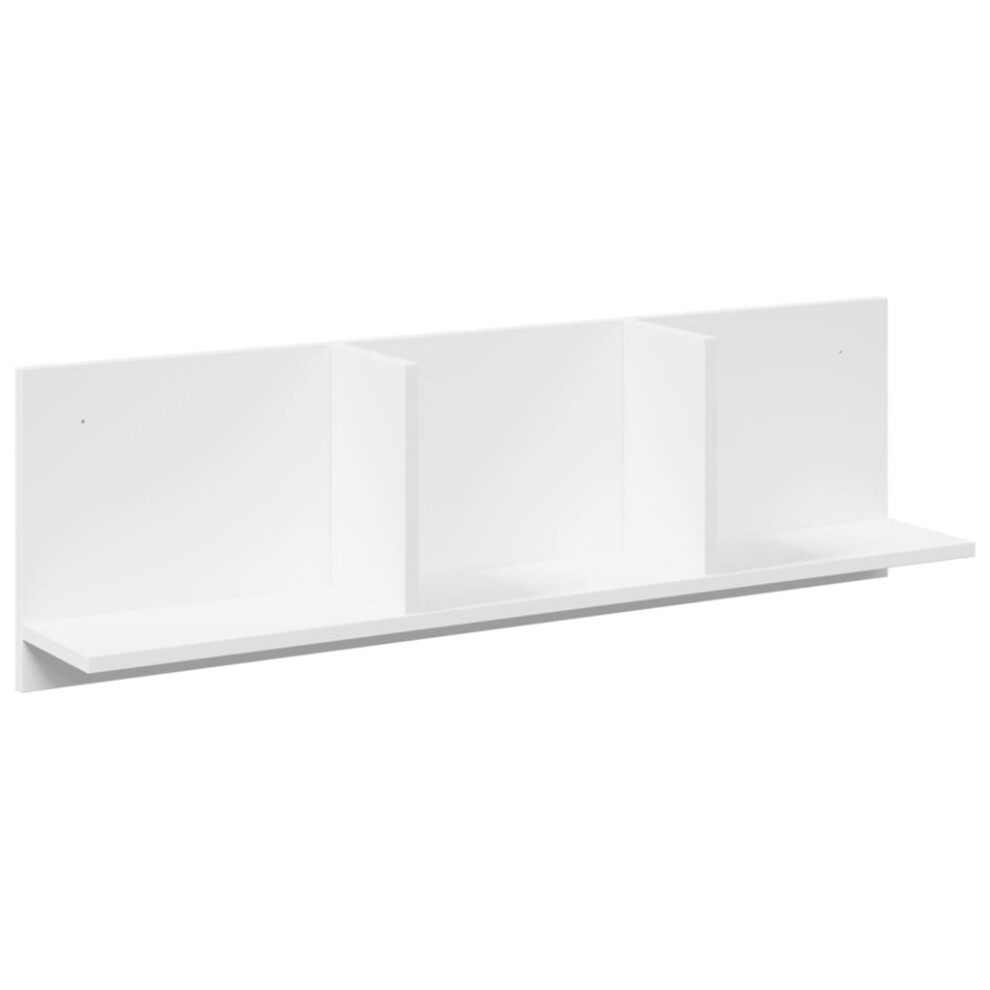 (white) vidaXL Wall Cabinet Bathroom Wall Hanging Cabinet Engineered Wood