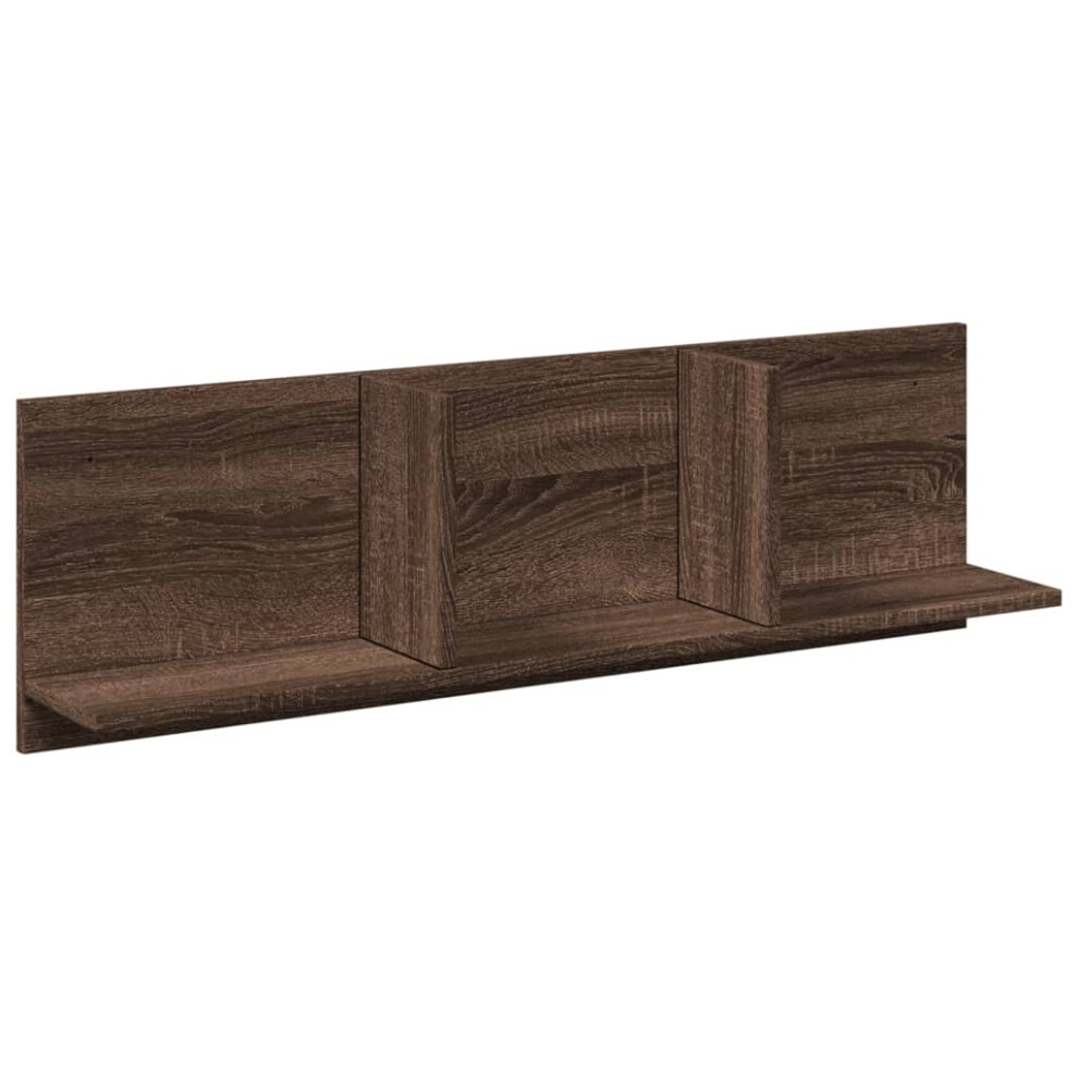 (brown oak) vidaXL Wall Cabinet Bathroom Wall Hanging Cabinet Engineered Wood