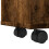 VidaXL vidaXL Badschrank Schmal mit Rollen Räuchereiche Holzwerkstoff 8