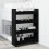 VidaXL (black) vidaXL Narrow Storage Trolley 4 Tier Rolling Cart Bookcase Engineered Wood 3