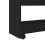 VidaXL (black) vidaXL Narrow Storage Trolley 4 Tier Rolling Cart Bookcase Engineered Wood 7