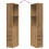 VidaXL vidaXL Badschrank Schmal mit Rollen Artisan-Eiche Holzwerkstoff 8