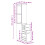 VidaXL vidaXL Badschrank Schmal mit Rollen Artisan-Eiche Holzwerkstoff 4