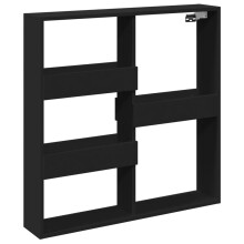 (black, 80 x 15 x 80 cm) vidaXL Wall Cabinet Wall Cupboard Storage Hanging Cabinet Engineered Wood