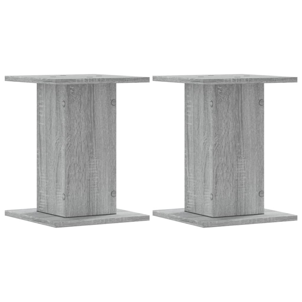 (grey sonoma, 30 x 30 x 40 cm) vidaXL Plant Stands Garden Plant Pot Holder Flower Stand 2 pcs Engineered Wood