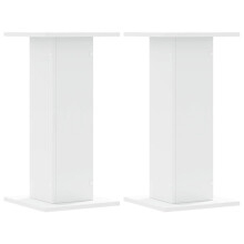 (white, 30 x 30 x 60 cm) vidaXL Plant Stands Garden Plant Pot Holder Flower Stand 2 pcs Engineered Wood