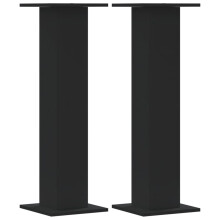 (black, 30 x 30 x 95 cm) vidaXL Plant Stands Garden Plant Pot Holder Flower Stand 2 pcs Engineered Wood