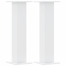 (white, 30 x 30 x 95 cm) vidaXL Plant Stands Garden Plant Pot Holder Flower Stand 2 pcs Engineered Wood