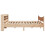 VidaXL (natural, 180 x 200 cm) vidaXL Bed Frame with Headboard Bed Base Solid Wood Pine 7