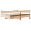 VidaXL (natural, 180 x 200 cm) vidaXL Bed Frame with Headboard Bed Base Solid Wood Pine 8