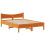 Berkfield Bed Frame without Mattress Wax Brown 140x190 cm Solid Wood Pine 5