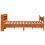 VidaXL (wax brown, 150 x 200 cm) vidaXL Bed Frame with Headboard Bed Base Solid Wood Pine 7