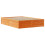 VidaXL (wax brown, 150 x 200 cm) vidaXL Bed Frame with Headboard Bed Base Solid Wood Pine 5