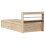 VidaXL (natural, 90 x 190 cm) vidaXL Bed Frame with Headboard Bed Base Solid Wood Pine 8