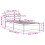 VidaXL (natural, 90 x 190 cm) vidaXL Bed Frame with Headboard Bed Base Solid Wood Pine 4