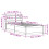 VidaXL (white, 90 x 190 cm) vidaXL Bed Frame with Headboard Bed Base Solid Wood Pine 4