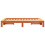 VidaXL (wax brown, 120 x 190 cm) vidaXL Bed Frame without Mattress Bed Base Solid Wood Pine 5