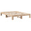VidaXL (natural, 135 x 190 cm) vidaXL Bed Frame without Mattress Bed Base Solid Wood Pine 3