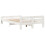VidaXL (white, 135 x 190 cm) vidaXL Bed Frame without Mattress Bed Base Solid Wood Pine 6