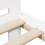 VidaXL (white, 135 x 190 cm) vidaXL Bed Frame without Mattress Bed Base Solid Wood Pine 7