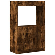 (smoked oak, 63 x 33 x 100 cm) vidaXL Highboard Sideboard Storage Organiser Cabinet Cupboard Engineered Wood