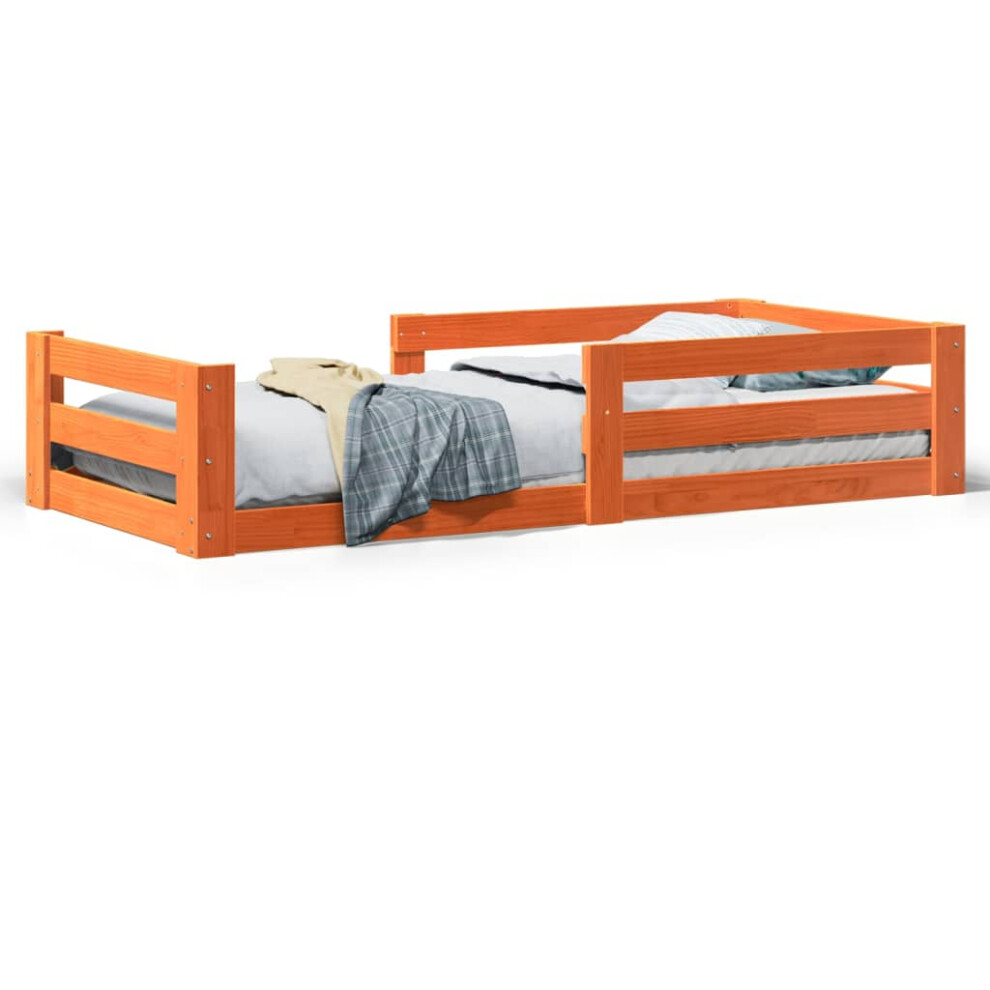 Vidaxl (Wax Brown) Bed Frame Without Mattress Bed Wax Solid Wood Pine