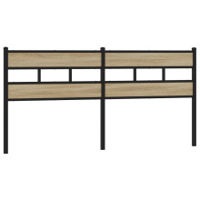 vidaXL Ersatz-Kopfteil Sonoma-Eiche 180 cm Eisen und Holzwerkstoff