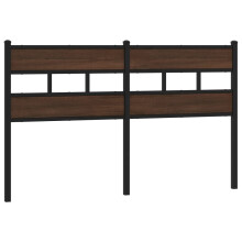 vidaXL Ersatz-Kopfteil Braun Eichen-Optik 160 cm Stahl und Holzwerkstoff