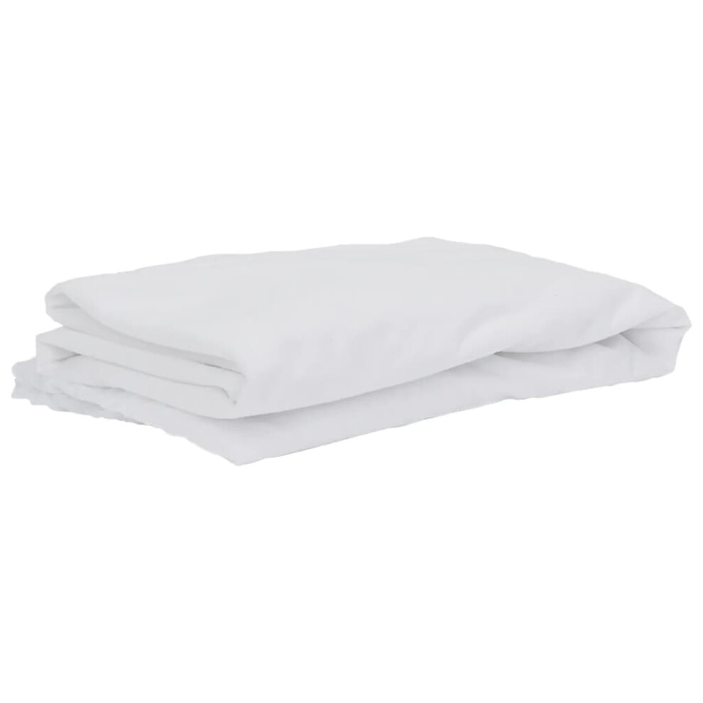 Vidaxl (160 X 200 Cm) Mattress Protector Cover Bedroom Bed Mattress Topper Waterproof White