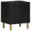 VidaXL (1 pcs) vidaXL Bedside Cabinet Nightstand Bed Table Side Table Black Solid Wood Mango 5