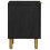 VidaXL (2 pcs) vidaXL Bedside Cabinet Nightstand Bed Table Side Table Black Solid Wood Mango 5